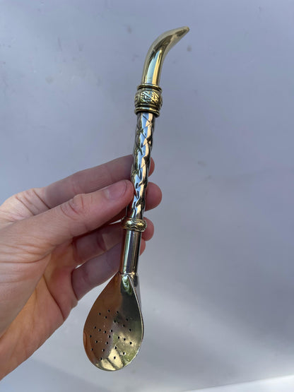 Bombillón de Alpaca Cincelado